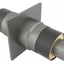 Неподвижная опора (ГОСТ 10704-91/10705-80) 159х4,5-1(250)/400х20-ППУ-ПЭ 