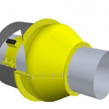 Сегмент для т/изоляции колодца КС10.9 (Скорлупа ППУ/БТ 1220*90 L=1000мм)